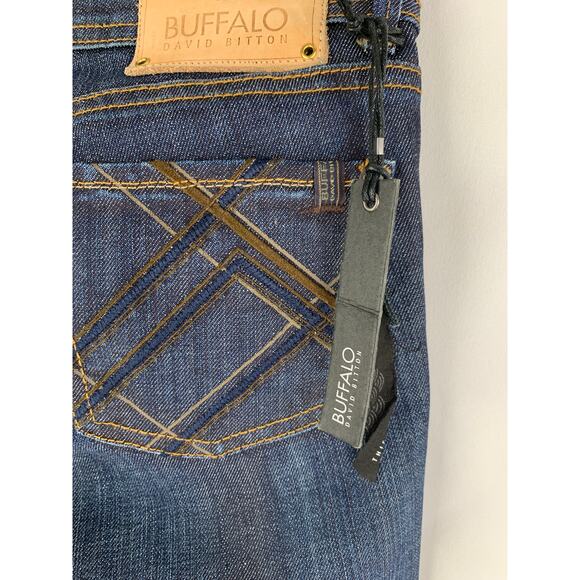 Buffalo David Bitton Roxie Low Rise Tulip Leg Denim Jeans Women's Size 24 New - Picture 9 of 11